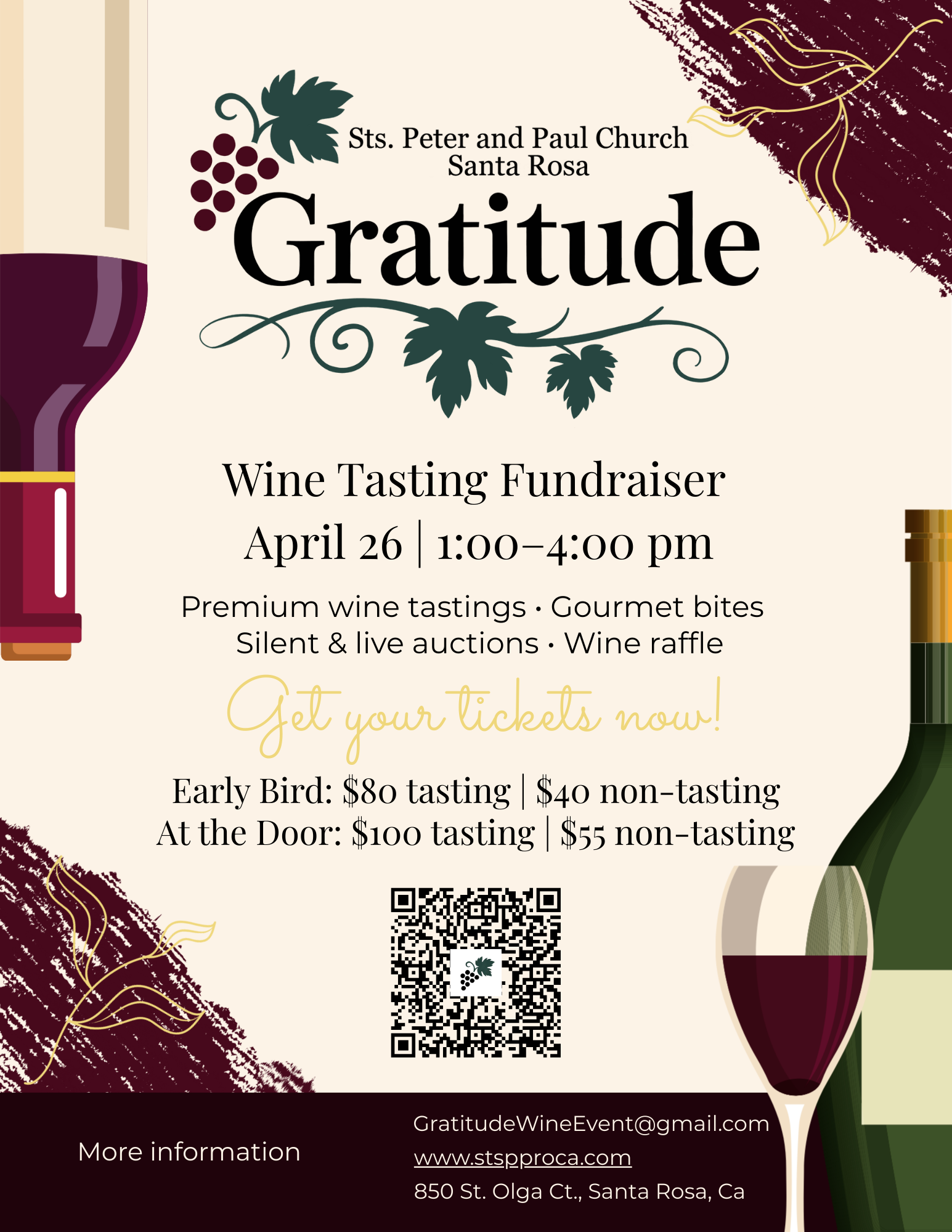 Wine tasting fundraiser